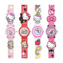 腕時計 時計 キッズ時計 サンリオ キャラクター ハローキティ デコウォッチ アナログ Sanrio Character Watch キャラクターウォッチ 3針 SR-V01 SR-V02 SR-V04 レッド ピンク