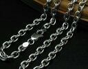 抜群の存在感 6.1mm 60cm あずきネックレス シルバーネックレス メンズネックレス シルバー925 シルバーチェーン ネックレス チェーン メンズ シル...