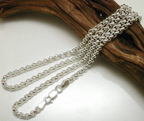 【幅3.6mm 長さ40cm/45cm/50cm/55cm/60cm】 シルバー925 チェーン メンズ ネックレス チェーン シルバーネックレスメンズ ロールチェーン シルバー チェーン ロールネックレス だけ 甲丸ネックレス 3