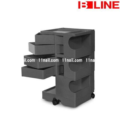 Rakuten - [サロン収納]ビーライン　ボビーワゴン3段4トレイ（トルネードグレー）