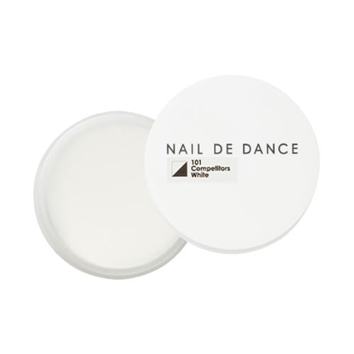 リニューアルしたNAIL DE DANCEのアクリルパウダーです。 コサックホワイトと同じ色味でフレンチスカルプチュアのトップエンドを作るのに最適です。 コサックホワイトとブレンドして硬化時間を調整することも可能です。 ※硬化速度は室温、湿度、体温によっても変化します。 リキッド:パウダー=1:2 硬化時間:4分30秒(室温23℃、湿度50%)※硬化時間が速いシリーズです ※当商品は消耗品の為返品・交換不可となります。サイズをお間違えないようお求めください。　