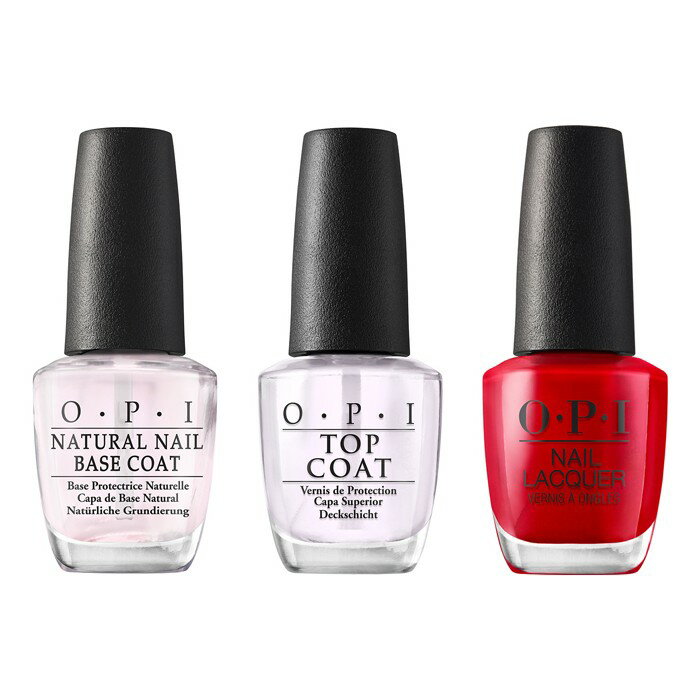 [OPI]検定応援セット/ベース&トップ&検定色3本セット（15mlボトルタイプ）【検定】カラーコート剤