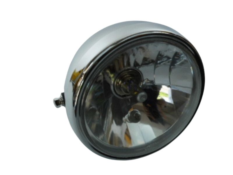 メッキヘッドライト160パイガラス HeadLight Clear Lens/26-1943