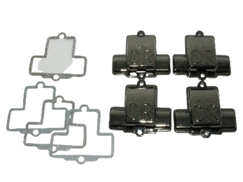 FCR キャブレター トップ カバー ラージ用黒メッキ X4個/56-0321 ZRX1200 ゼファー1100
