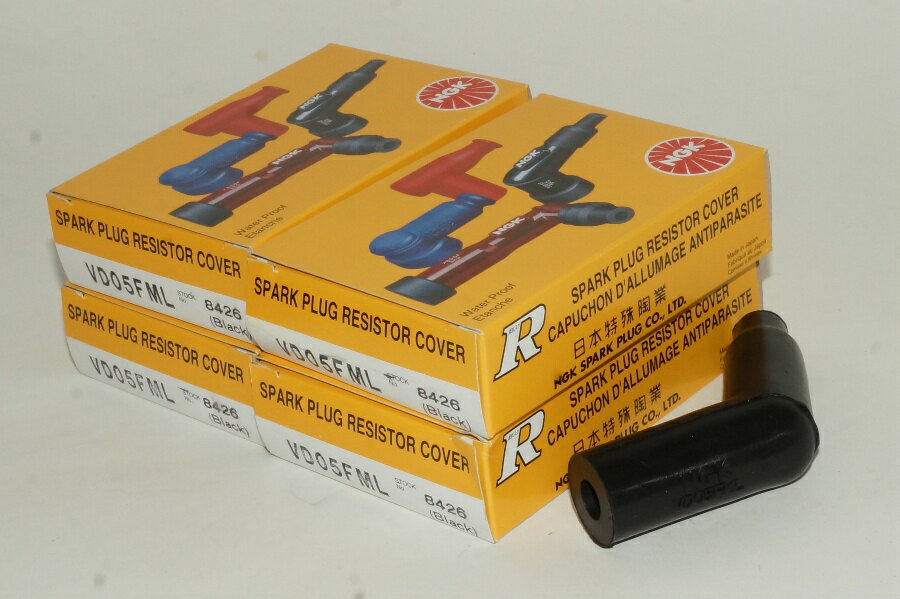 NGKプラグキャップ VD05FML 8426 x 4個セット Spark Plug Resistor Cover/4X-4443 XJR400('93.3-'95.3)..