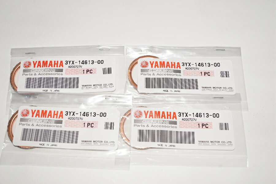 送料込4632円 ヤマハ純正部品 3YX-14613-00 マフラーガスケット 29x36 4個セット Muffler gasket Genuine parts/4X-5035 ジール250 FZR250 フェザー FZR250 FZR250RR