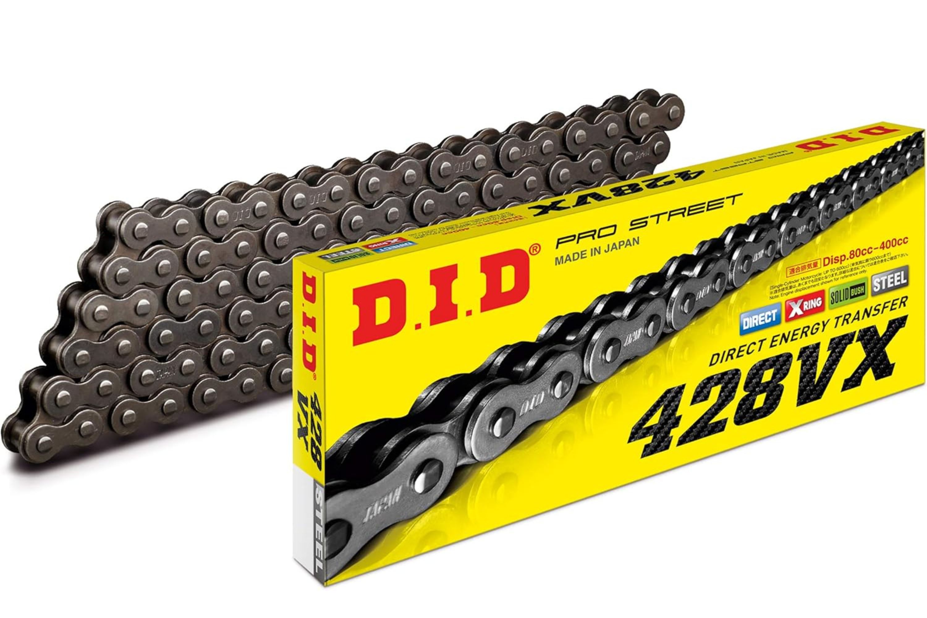 DID VXチェーン 428-124 スチール 124L カシメジョイント/00-7228 428VX-124スチール