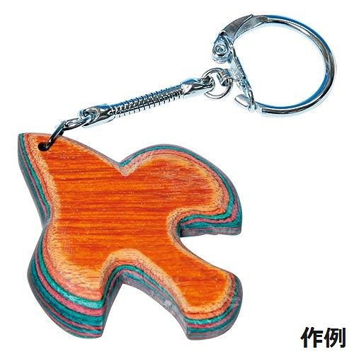 木製堆朱　木目堆朱キーホルダー(ついしゅ)