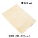 レザークラフト素材 牛革床 A4 約210mm×300mm 厚み2mm 片面起毛仕上げ