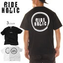 77%OFF │ スペシャル セール │ RIDE HOLIC ライド ホリック Tシャツ メンズ LOGO TEE UNITED ATHLE 2020秋冬 ブラック/ホワイト/グレー M/L/XL 