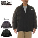 55%OFF │ スペシャル セール │ first down ダウン ファーストダウン ダウンジャケット アウター ジャケット 半纏 はんてん メンズ HANTEN DOWN JKT F142512C 2021年秋冬 ブラック 黒 M/L/XL 【evi】【sku】