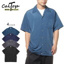 69%OFF │ スペシャル セール │ CALTOP シャツ メンズ ブランド 半袖シャツ シャツ オープンカラー レディース キャルトップ OPEN COLLAR SS SHIRT ART3003SS 2023春夏 ブラック チャコール ネイビー ブルー S/M/L【sku】