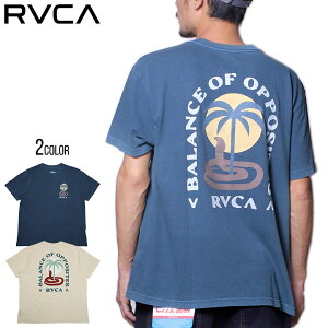 3000円 │ Tシャツ ポッキリSALE │ RVCA ルーカ Tシャツ 半袖 メンズ サーフ カジュアル ブランド COBRA MIRAGE BD041-209 ネイビー オフホワイト S M L XL 2023春夏 新作 【evi】