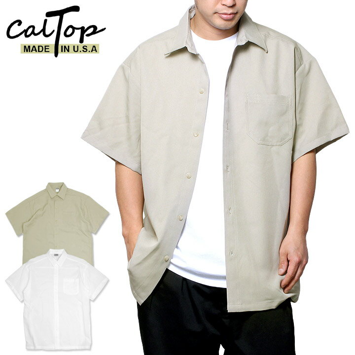 61%OFF │ スペシャル セール │ CALTOP シャツ メンズ ブランド 半袖シャツ 無地シャツ レディース キャルトップ SOLID STANDARD SS SHIRT ART1000SS 2023春夏 ベージュ ホワイト S/M/L/XL