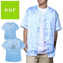 71%OFF │ スペシャル セール │ HUF ハフ ベースボールシャツ 半袖 ストリート ブランド おしゃれ COMMUNITTY HAND BASEBALL JERSEY KN00432 ライトブルー M L XL 2023春夏 新作 