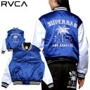 72%OFF │ スペシャル セール │ RVCA ルーカ ジャケット スタジアムジャンバー レディース サーフ ブランド コラボ Seniesa Estrada NIESA BOMBER BD042-761 ブルー S M L 2023秋冬 新作 