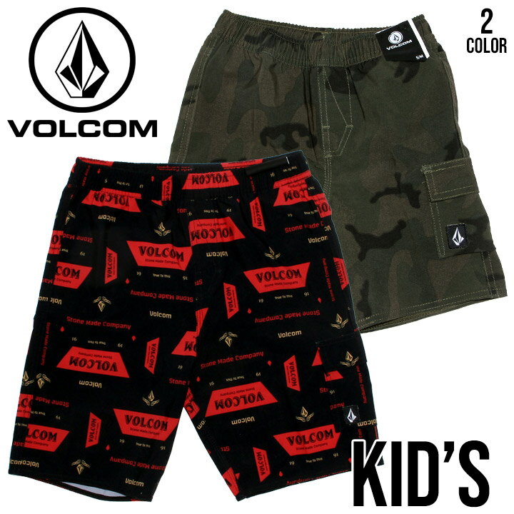 74 OFF │ スペシャル セール │ VOLCOM ボルコム キッズ 子供用 ボードショーツ 海パン 水着 スイムウェア 旧作 型落ち TRUE VOLLEY BY C2511931 ブラック オリーブ カモフラージュ柄 S M L XL 【evi】