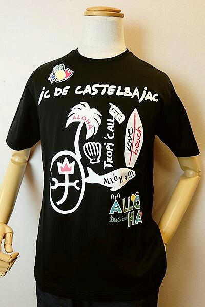 【セール35％OFF】 カステルバジャック 【半袖Tシャツ】【2020春夏新作】【カットソー】【メンズウェア】【ゴルフ】【カステルバジャック服＆バッグ】アートプリント半袖Tシャツ ブラック CASTELBAJAC