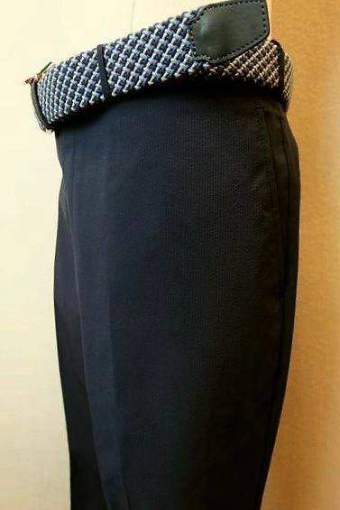 ラウラフェリーチェ Laura Felice 【カジュアルパンツ】【春夏パターンオーダー承り品】【メンズウェア】【コードレーン】【ラウラフェリーチェ服】 コードレーンストレッチパンツ ネイビーのサムネイル