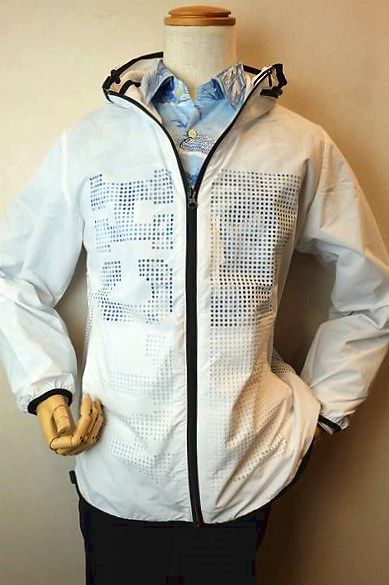 【セール50%OFF】 アルコットヒル Alcott hill 【ブルゾン】【春夏アウトレット現品限り品】【ウインドブレーカー】【メンズウェア】【アンジェロ】【アルコットヒル服】 パンチングフード付きブルゾン ホワイト