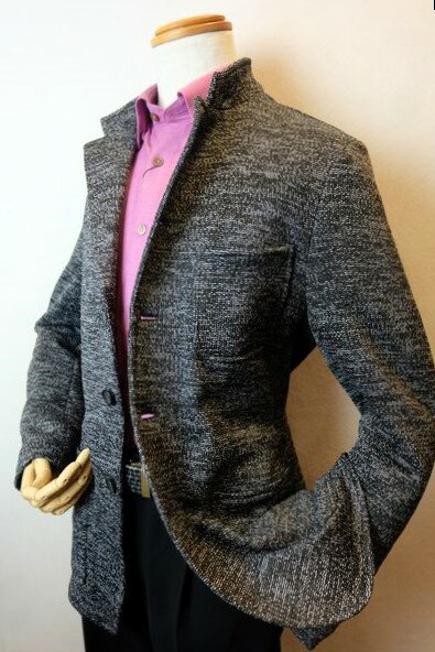 【セール50%OFF】 アンジェロ ANGELO 【ニットジャケット】【秋冬アウトレット現品限り品】【メンズウェア】【スタンドカラー】【カバーオールジャケット】...