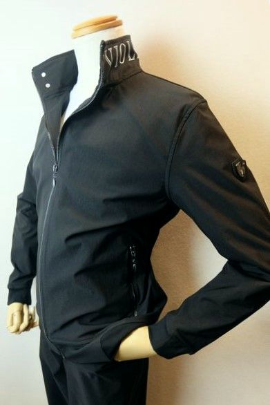 ヴィオラ VIOLA ブルゾン 2025春夏新作 メンズウェア ストレッチ生地 ヴィオラ服 ストレッチスタンドブルゾン ブラック