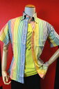 【バラシ】【barassi】【春夏アウトレットセール50%OFF】 イタリー地ボタンダウン半袖シャツ ネイビー 【M・L・LL】【大きいサイズ】【カジュアルシャツ】【半袖シャツ】【メンズファッション】【バラシ服】