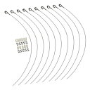 額縁 ピクチャーレール ワイヤーフック G型 耐荷重約20kg 自在金具付 径1.5mm (全長1.0m/10本セット) (トクトヨ)Tokutoyo