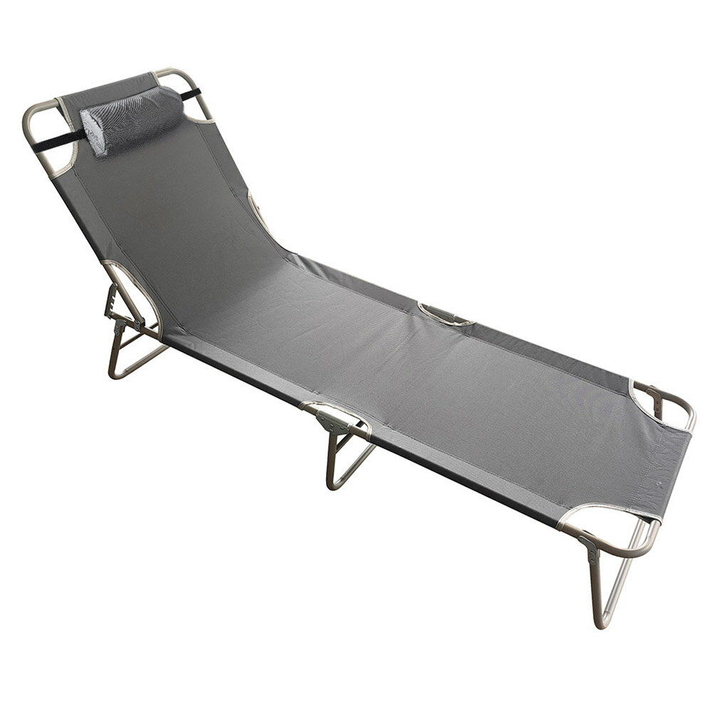 キャンプコット 折りたたみベッド 枕付き 4段階高さ調整 アウトドアコット 軽量 コンパクト サマーベッ..