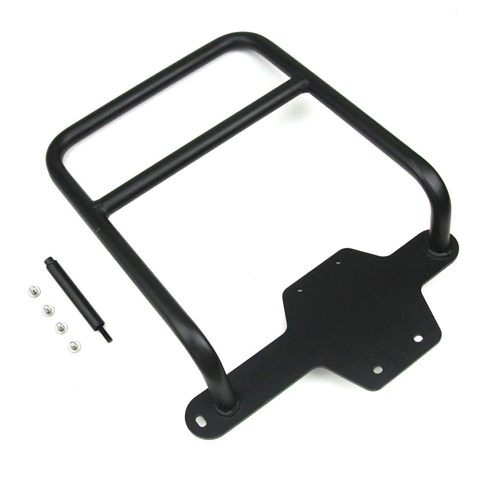 ハンターカブ CT125 JA55/JA65用 バイク サイドバッグサポート 巻き込み防止 サドルバッグサポート レフト用 鉄製 ブラック塗装 (トクトヨ)Tokutoyo