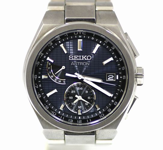 【質SHOPアデ川】SEIKO セイコー ASTRON アストロン NEXTER ネクスター SBXY065 8B63-0BH0 ソーラー電波 チタン メンズ 腕時計【中古】【USED】【送料無料】【質屋】【時計】【ネイビー文字盤】【アデガワ】【北越谷】