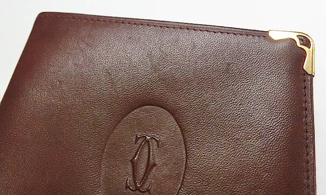 【菊地質店】【中古】カルティエ Cartier マストライン 二つ折り 札入れ【送料無料...