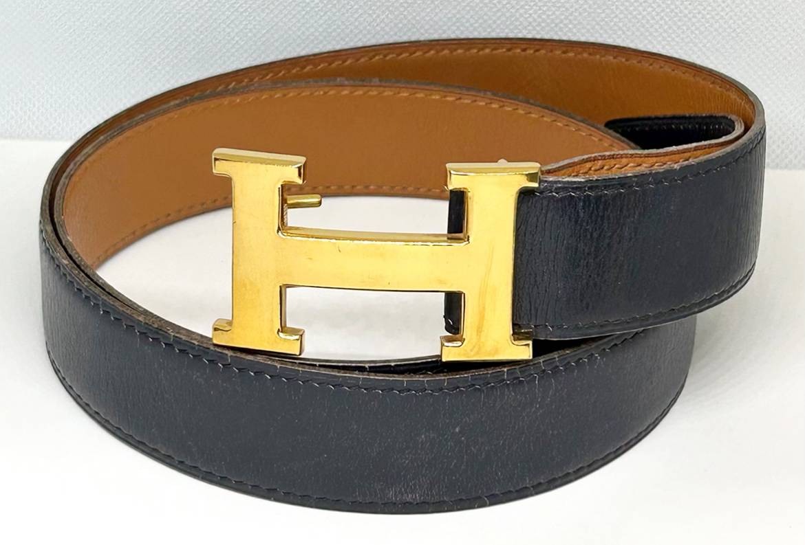 【菊地質店】【中古】エルメス HERMES Hベルト ブラック【送料無料】【質屋出店】【smtb-TK】＜7-1＞