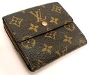 【菊地質店】【中古】ルイ・ヴィトン LOUIS VUITTON モノグラム ポルトモネ・ビエカルトクレディ カード用ポケット付き財布 M61652【送料無料】【質屋出店】【smtb-TK】＜16-9＞