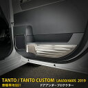 【週末感謝SALE P10倍】 送料無料 ダイハツ タント カスタム LA650/660S 前期 後期 インナー ドアアンダープロテクター ドアキックガード ド...