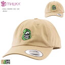 MISHKA NYC ミシカ チル リーパー スカル ロゴ刺繍 ダッド ロー キャップ ベージュカーキ / CHILL REAPER DAD HAT CAP KHAKI 帽子 メンズ レディース ストリート