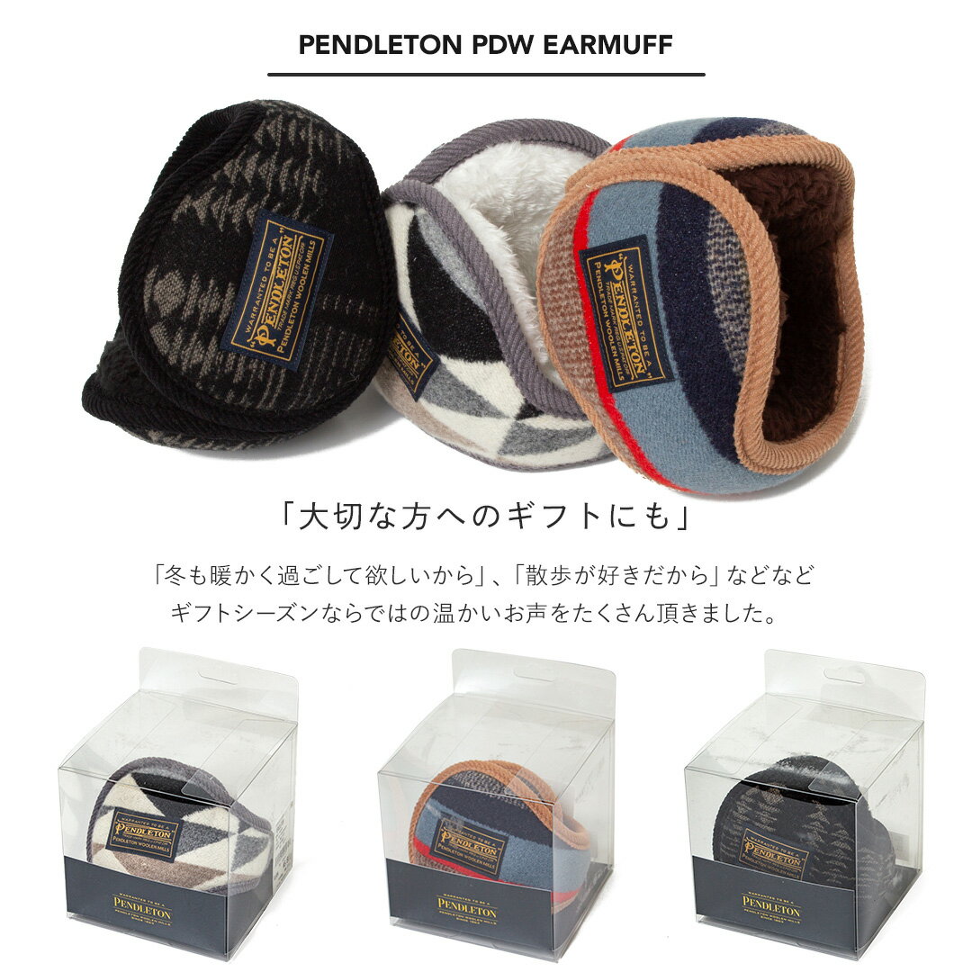 �ڥ����ѡ�SALE 10%OFF�ۡ�2024FW��PENDLETON �ڥ�ɥ�ȥ� �ͥ��ƥ����� ���䡼�ޥ� [������] / PENDLETON WOOLEN MILLS PDW EAR MUFF ������ �ץ쥼��� ���ե�