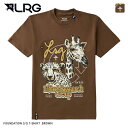 【25SS新作】LRG エルアールジー キリン&パンサー サークルロゴ 半袖Tシャツ / FOUNDATION SS TEE BROWN L3NQMSCXX