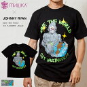 MISHKA ミシカ ジョニーライアン 限定コラボ オリジナルグラフィック 半袖Tシャツ / MISHKA x JOHNNY RYAN: SAVE THE WORLD TEE (BLACK/89816BLK) ストリート