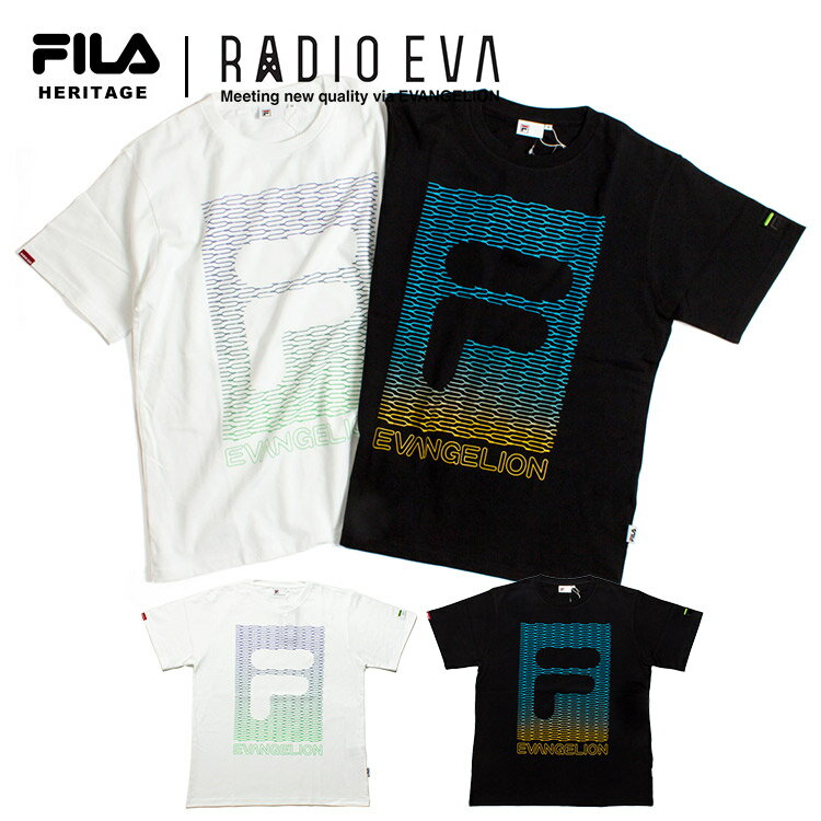 トップス, Tシャツ・カットソー SALE 10OFF T FILA HERITAGE x RADIO EVA LONGINUS T-SHIRT EVANGELION LIMITED T T-SHIRTS HERITAGE 