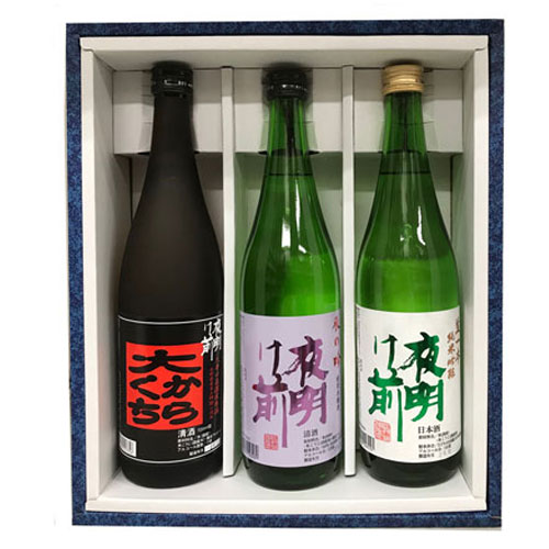 ★ 日本酒 正規特約　限定流通商品 長野県 小野酒造店 夜明け前 純米吟醸　山田錦　生一本＆本醸造　辰の吟＆大辛口 720ml 数量限定 正規特約店（火入れ）御歳暮　御歳暮ギフト