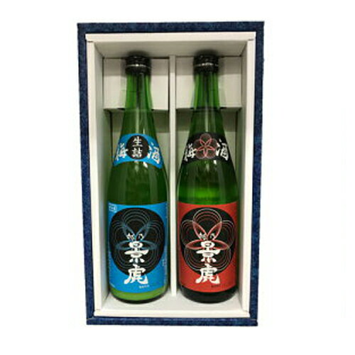 ■梅酒 正規特約店 季節限定 越乃景虎　梅酒　かすみ酒　生酒と梅酒　2本セット 化粧箱付　720ml★のサムネイル