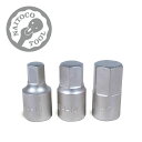 NAITOCO TOOL ドレンボルト用 ヘキサゴンソケット 10mm/14mm/17mm 3PCS セット 送料無料!!