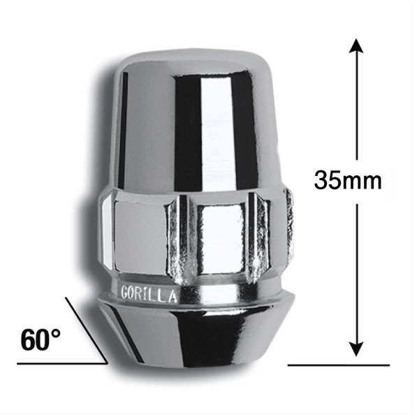 GORILLA ����� ���å��ʥå� �ޥʥå� �������� M12��P1.5 60��ơ��ѡ� 4�ܥ��å� �ȥ西 �ۥ�� �ޥĥ� ��ɩ �����ϥ�