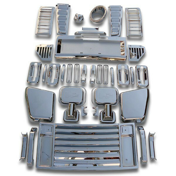 04-05y HUMMER/ハマーH2 クロームメッキ エクステリアキット42pc