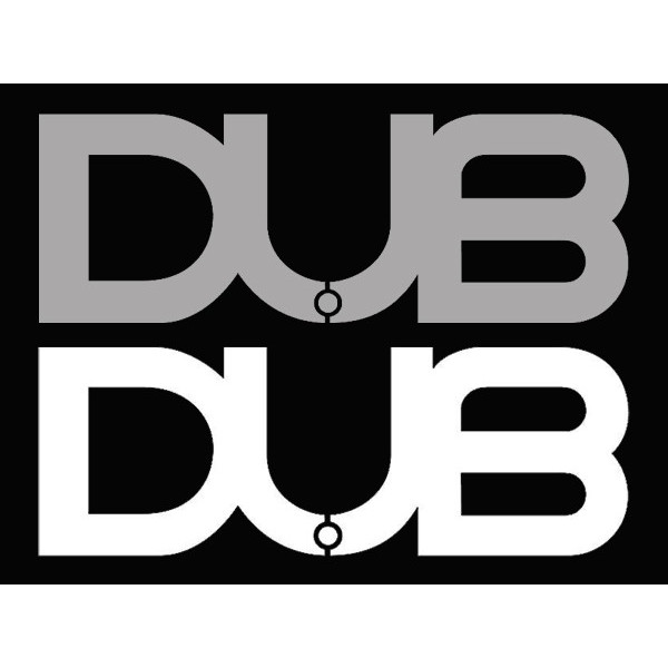 DUB ステッカー　白 シルバー　2枚セット　DUB USA