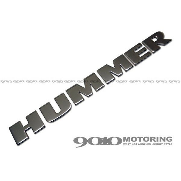 06y- HUMMER/ハマー H2　ステンレス リア ナンバーポケットエンブレム