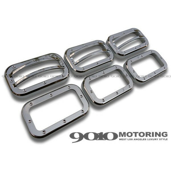 【CODE9】 HUMMER/ハマー H2　ビレット ルーフマーカーカバー　6PC　ディンプルタイプ