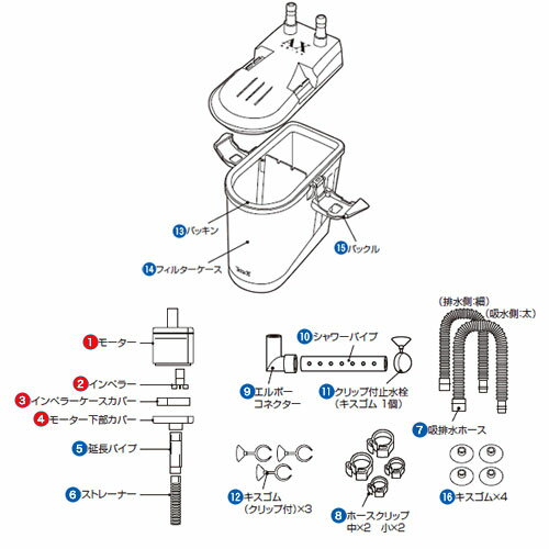 テトラ 交換用モーター AT-50、AX-45/45 Plus用