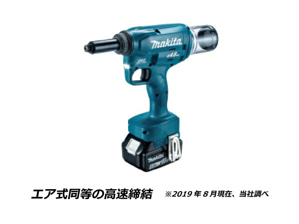 【送料無料】マキタ makita 充電式リベッタ 18V 本体+4.8/6.0/6.4用付属セット品付 RV250DZ【電池、充電器別売り】 マキタ 充電タイプオフィスに工場に職人さんにDIY女子に 電力ひっ迫対応 ピークタイム 以外に充電してピークシフト